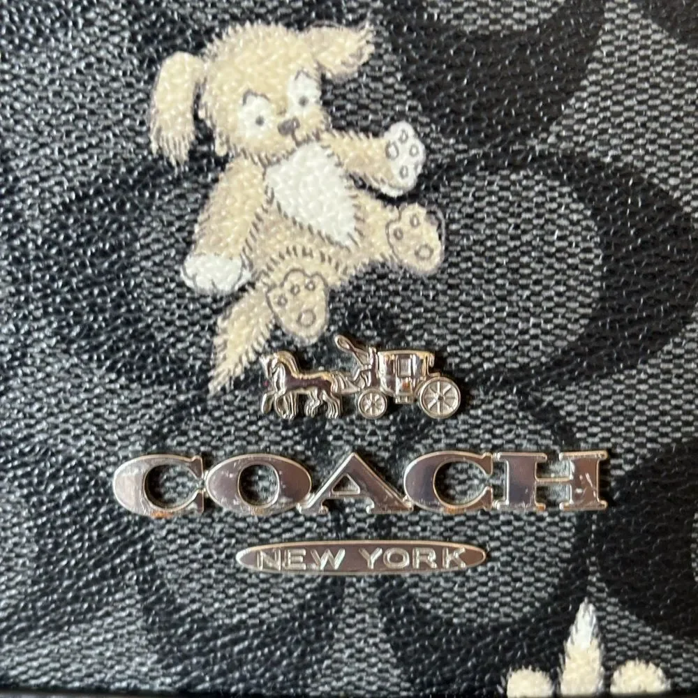 Coach Happy Dog Print, Dempsey X-Large Tote Bag - Picture 5 of 14